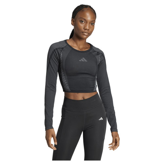 Adidas Γυναικεία μακρυμάνικη μπλούζα Seamless Knitted Long Sleeve Tee Adidas Γυναικεία μακρυμάνικη μπλούζα Seamless Knitted Long Sleeve Tee